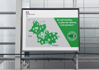 Affichage publicitaire communication - France Relance